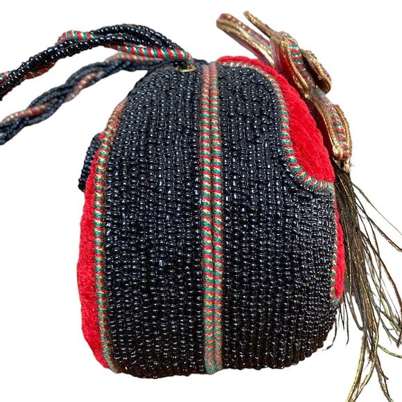 Mary Frances Beaded Poinsettia Purse - Picture 8 of 13